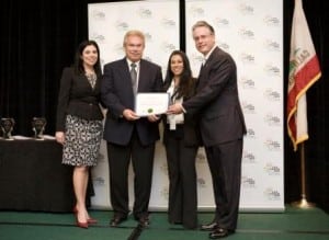 From left: Christina Davis, President, LAX Coastal Chamber of Commerce; Vince Otte, CEO and Chairman, Barrister Executive Suites; Sarah Clemens, Suite Manager, Barrister Executive Suites; Tom Flintoft, Chairman of the Board, LAX Coastal Chamber of Commerce.