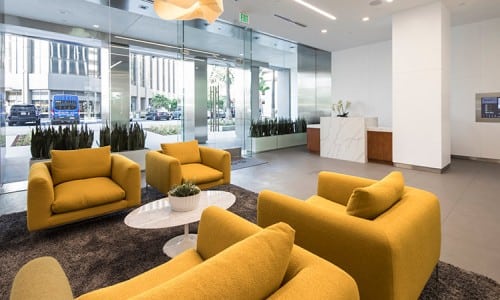 los angeles office suite receptionist