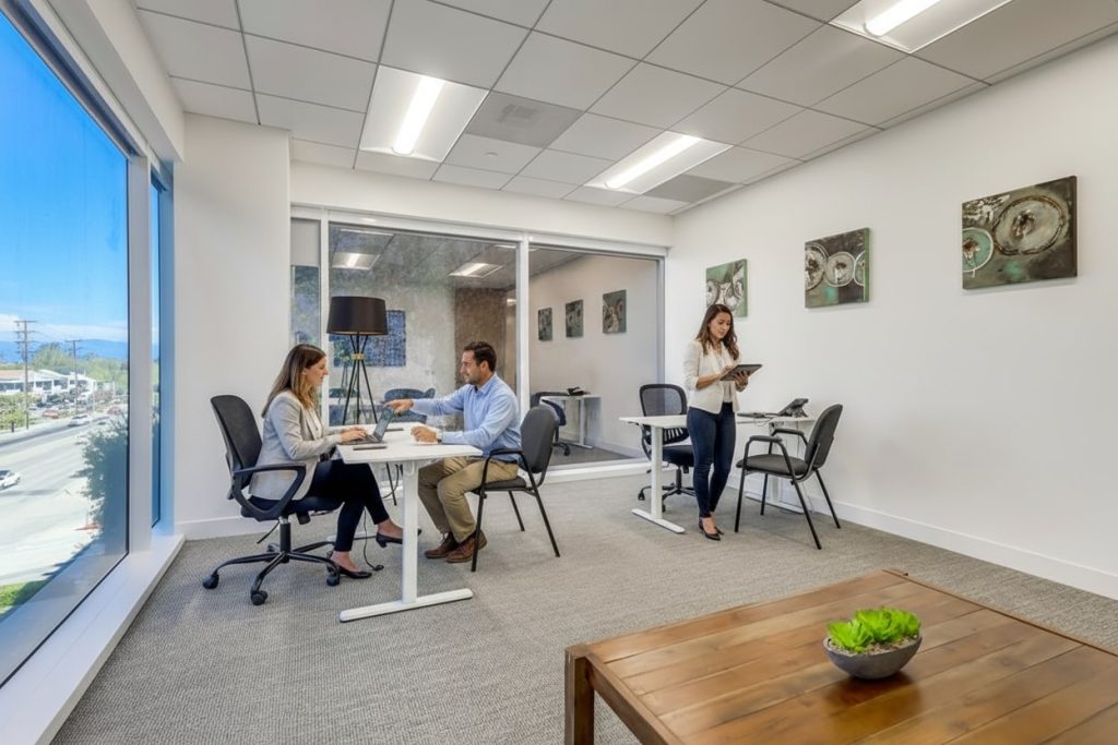 Barrister Suites Office Lease A group of people in a room.